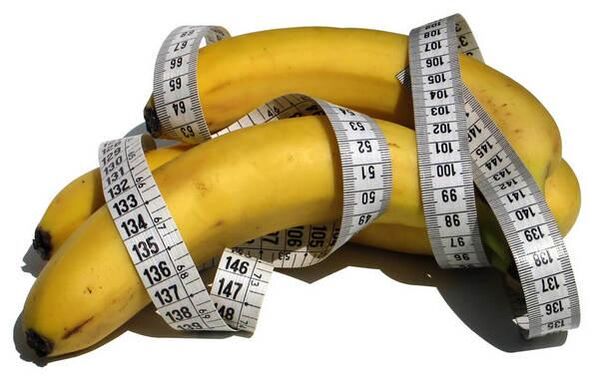 Banana e metro a nastro